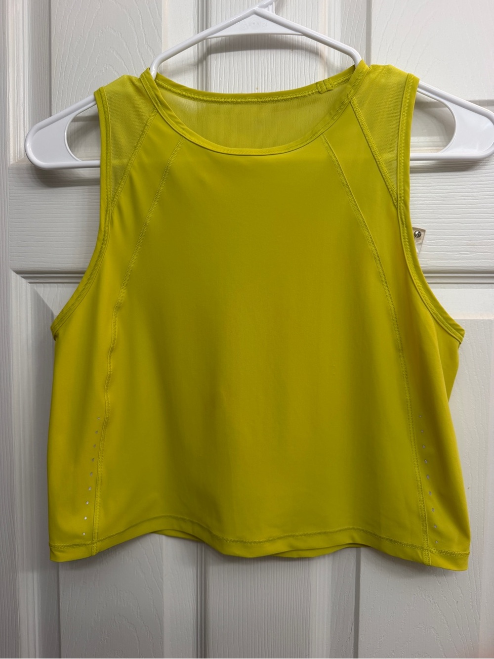 Lululemon Mesh Yoke Cropped Racerback Tank - Size 4